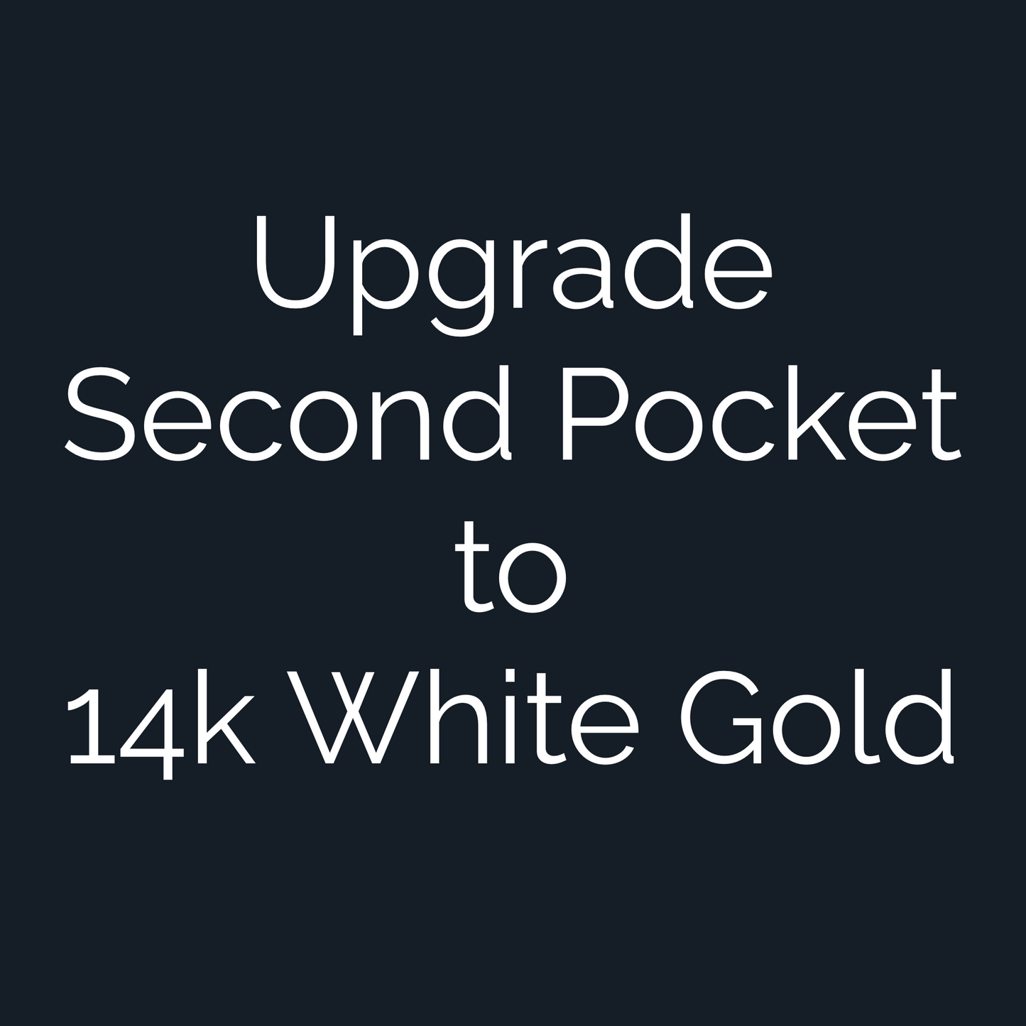 Upgrade Custom Golf Ball Marker Second Pocket to 14k White Gold — hero view showcasing polished gold finish