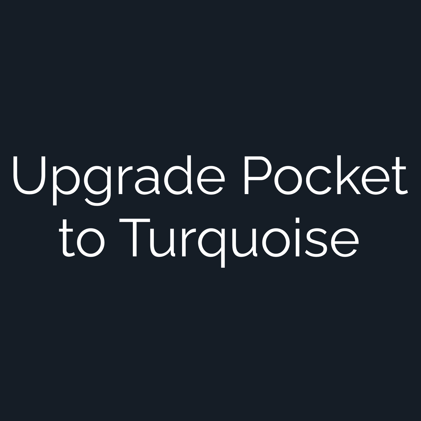 Upgrade Custom Golf Ball Marker Pocket to Turquoise — hero view showcasing craftsmanship detail
