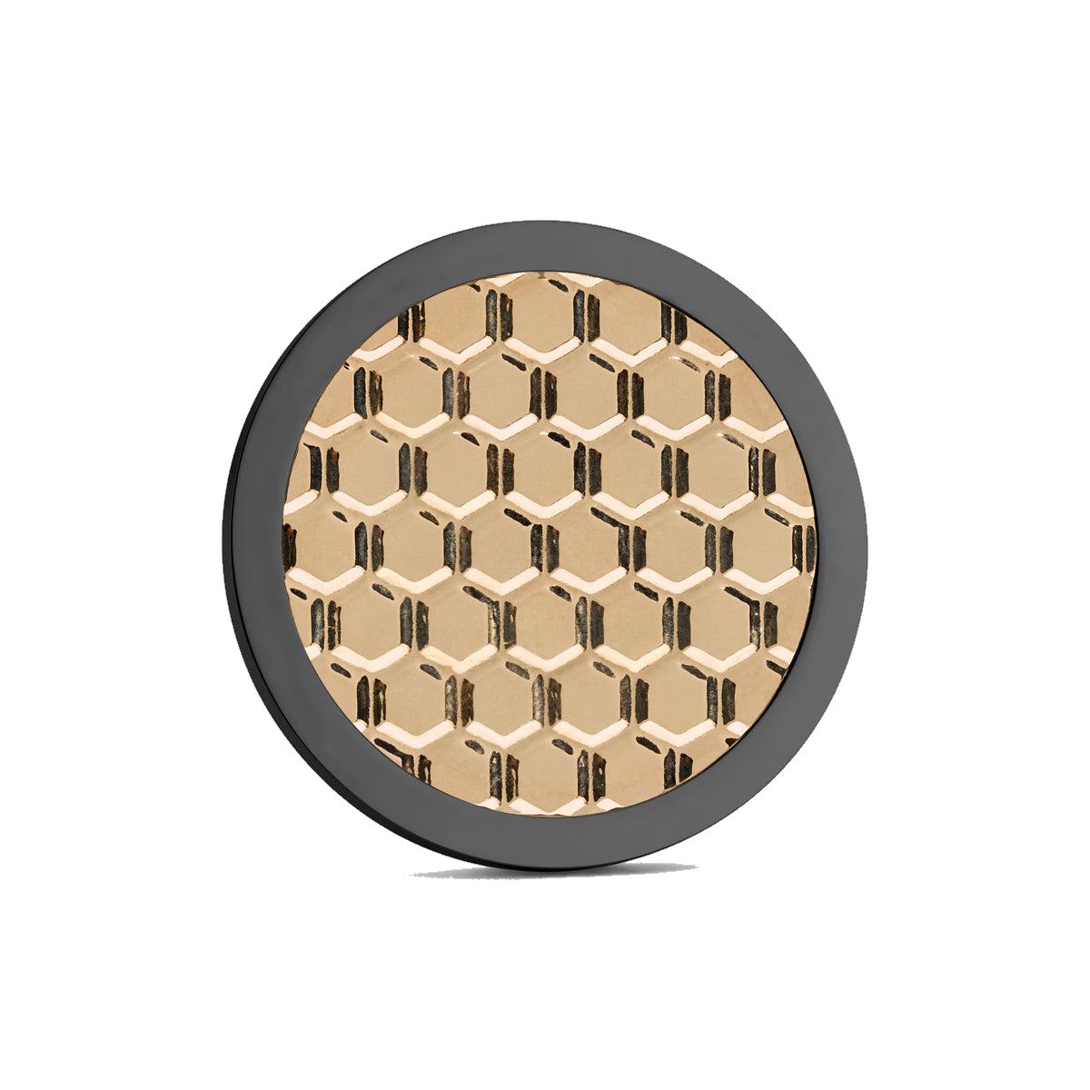 The Hive Golf Ball Marker — hero view showcasing gold finish