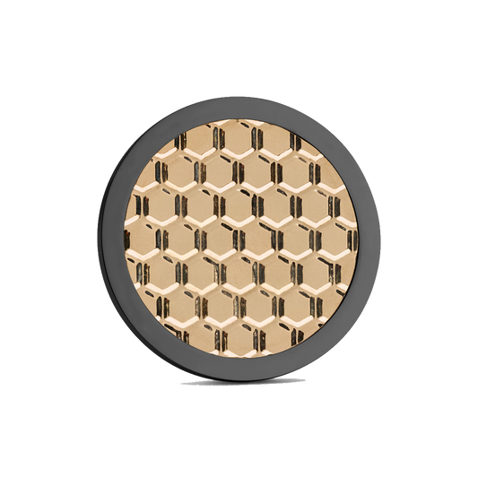 The Hive Golf Ball Marker — hero view showcasing gold finish