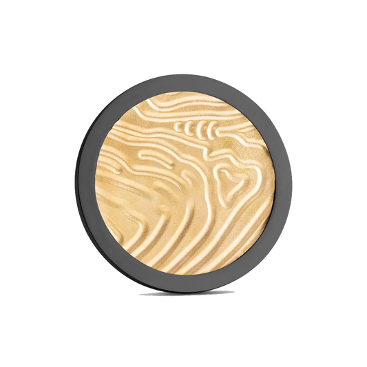The Topo Golf Ball Marker — hero view showcasing gold finish