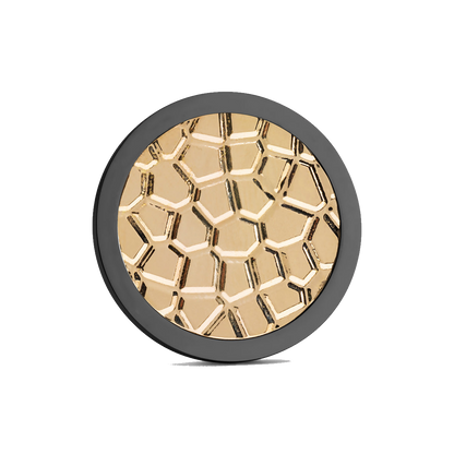 The Rhino Hide Golf Ball Marker — hero view showcasing gold finish