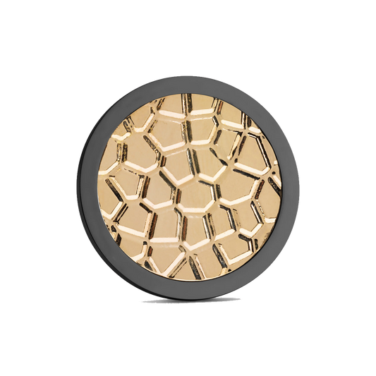 The Rhino Hide Golf Ball Marker — hero view showcasing gold finish