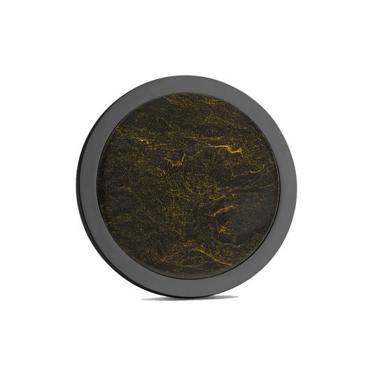 The Greyhound Golf Ball Marker — hero view showcasing woven carbon fiber pattern