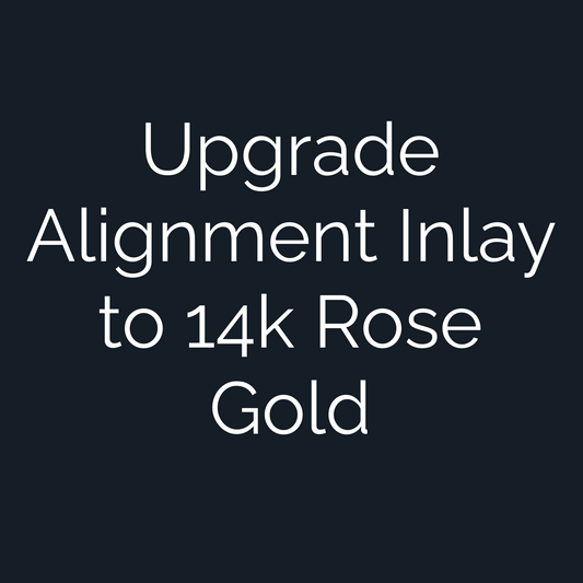 Upgrade Custom Golf Ball Marker Alignment Inlay to 14k Rose Gold