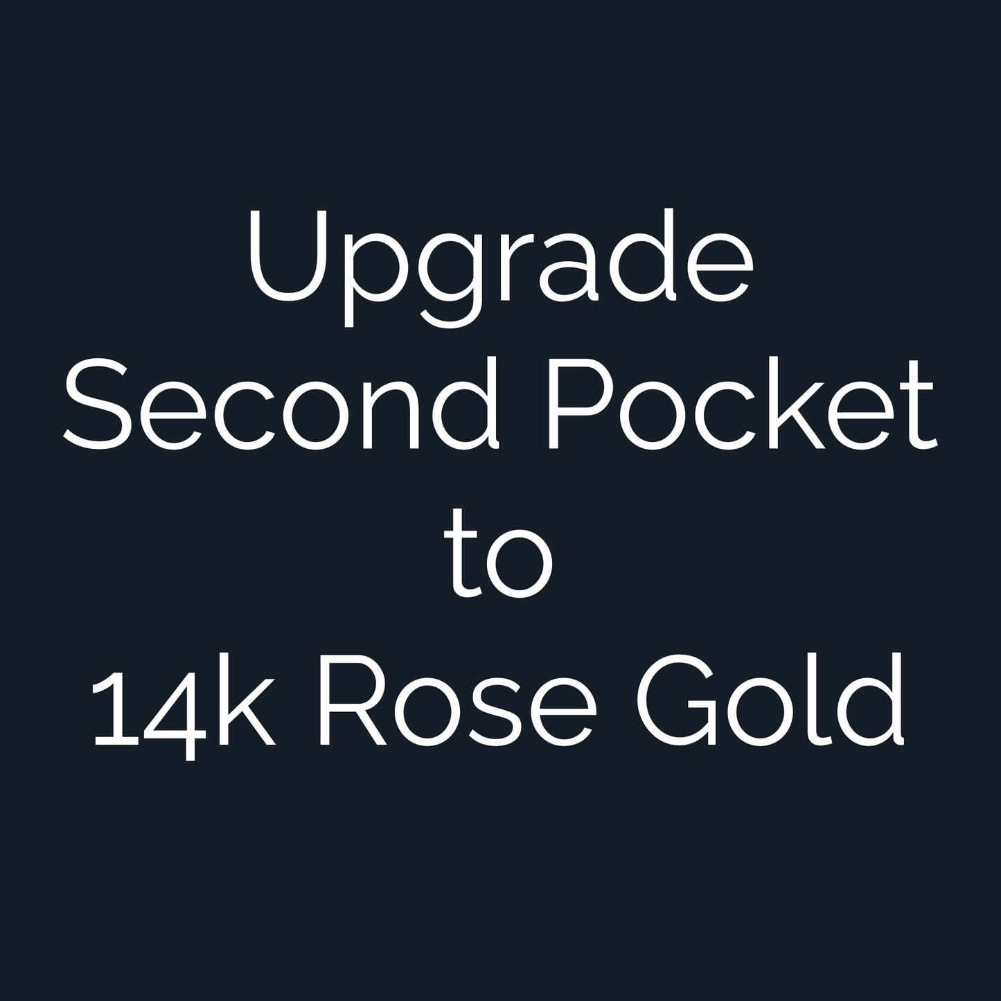 Upgrade Custom Golf Ball Marker Second Pocket to 14k Rose Gold