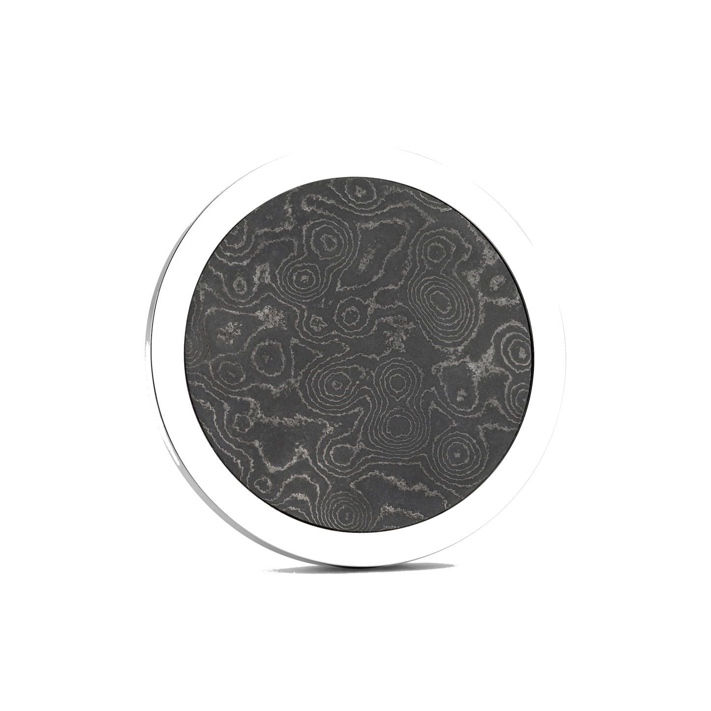 Luxury golf ball marker set in Titanium with Damascus Steel