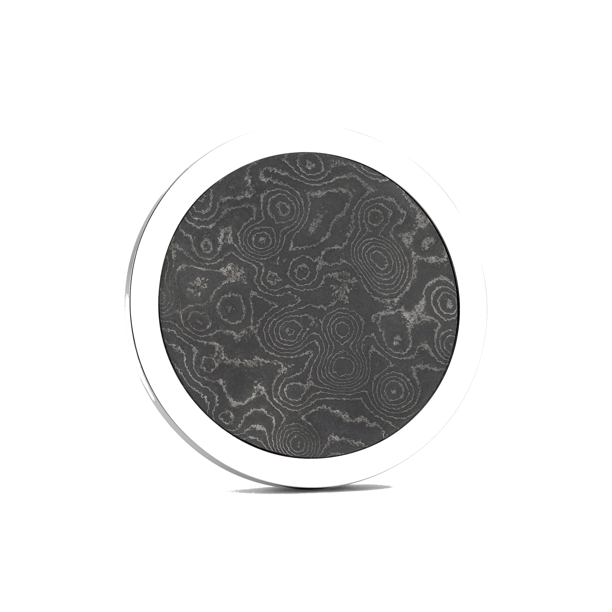 Luxury golf ball marker set in Titanium with Damascus Steel