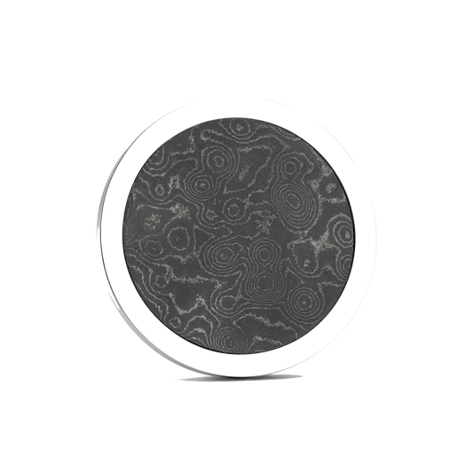 Luxury golf ball marker set in Titanium with Damascus Steel