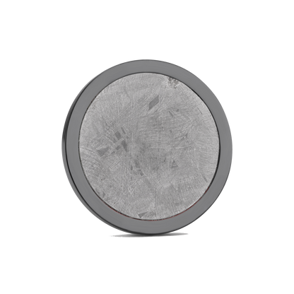 Luxury golf ball marker set in Black Titanium with Meteorite