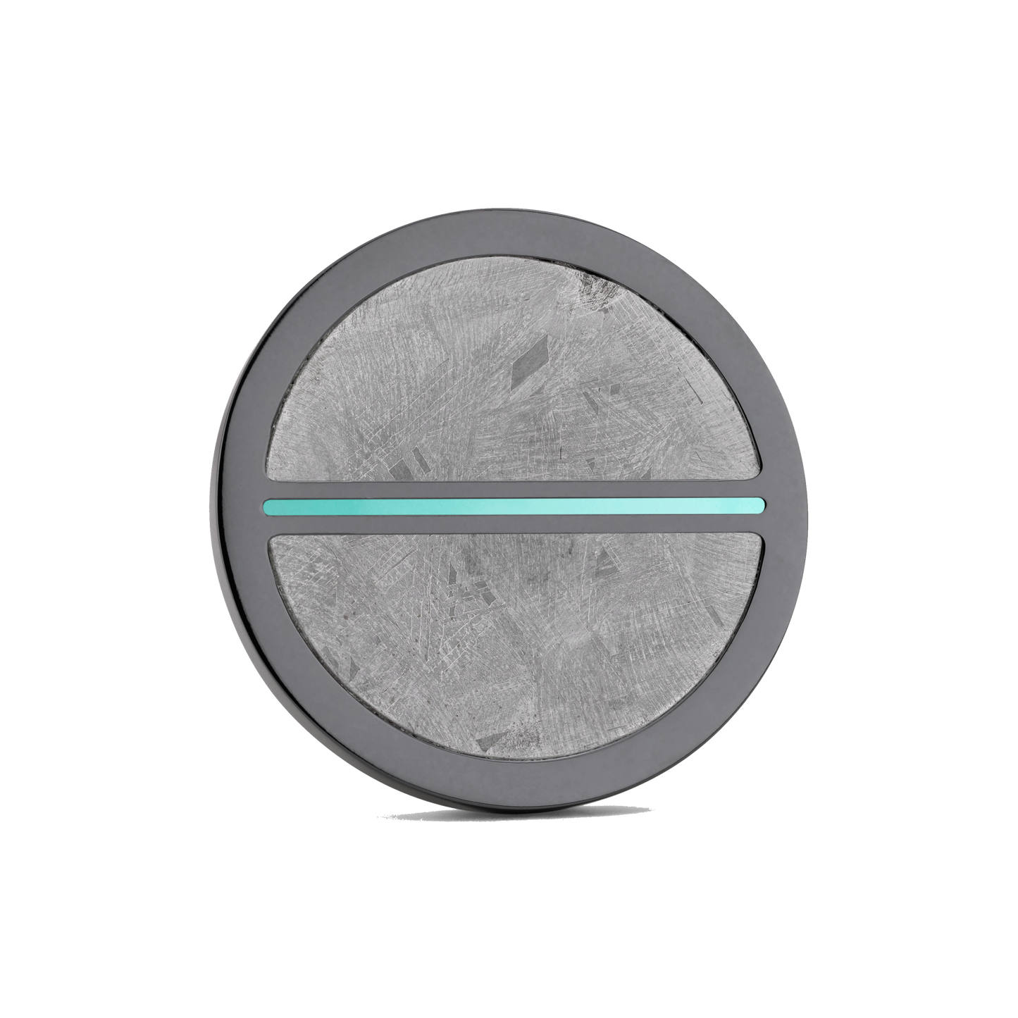 Luxury golf ball marker set in Black Titanium with Meteorite