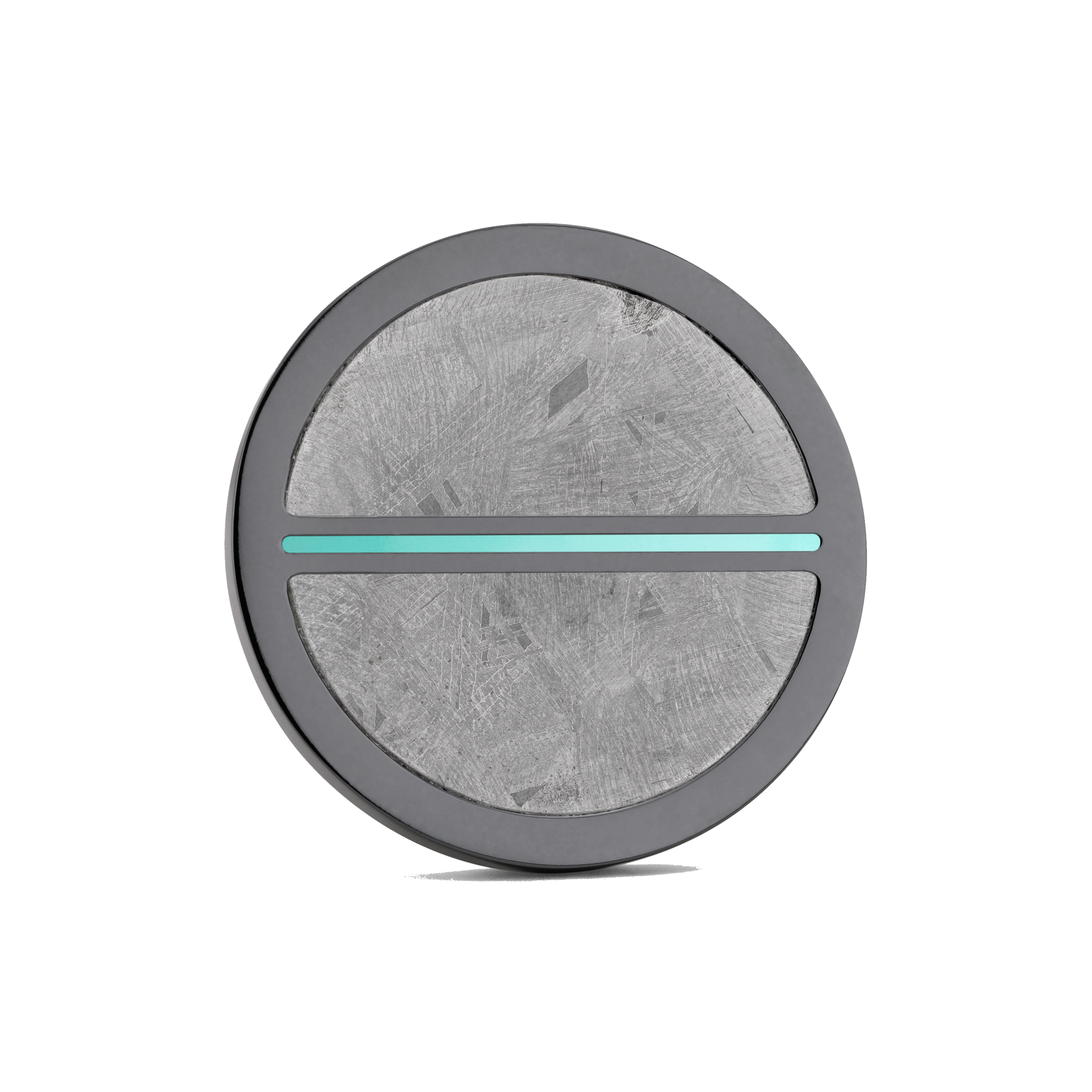 Luxury golf ball marker set in Black Titanium with Meteorite