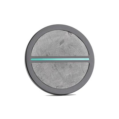 Luxury golf ball marker set in Black Titanium with Meteorite