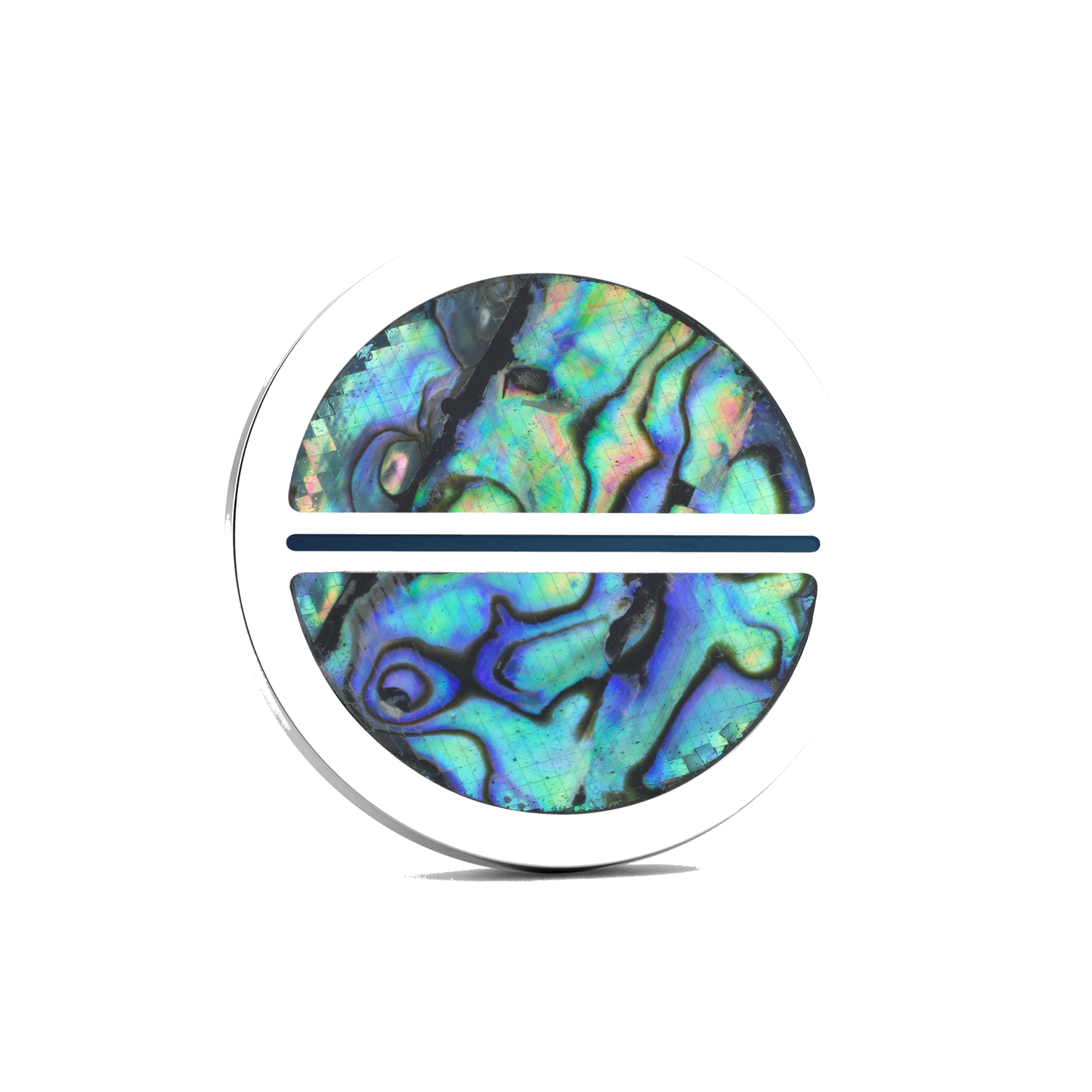 Luxury golf ball marker set in Titanium with Abalone