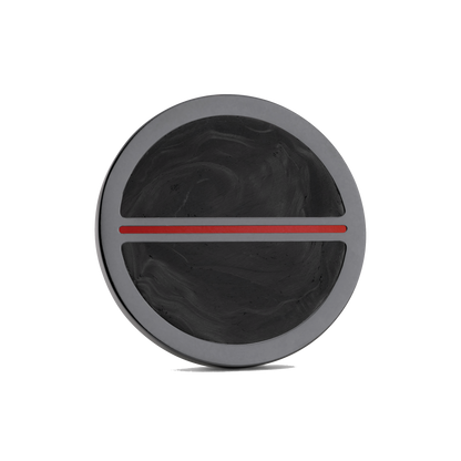 Luxury golf ball marker set in Black Titanium with Carbon Fiber