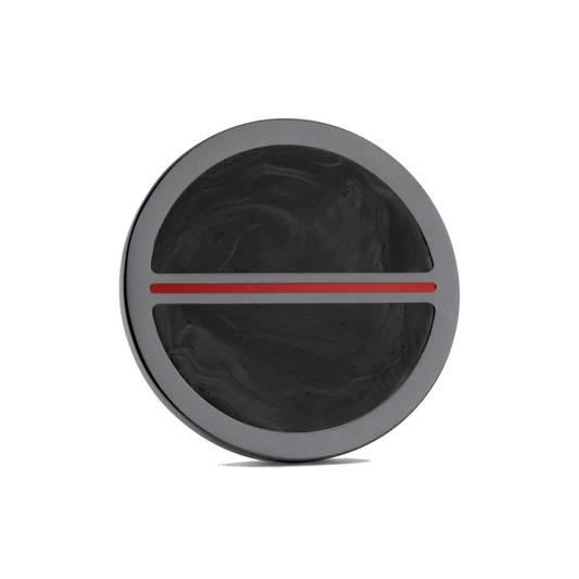 Luxury golf ball marker set in Black Titanium with Carbon Fiber