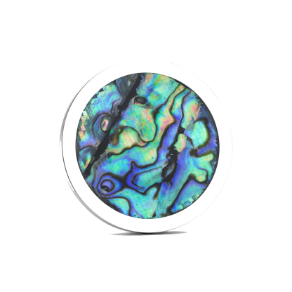 The Ocean Currents Golf Ball Marker — hero view showcasing iridescent shell pattern