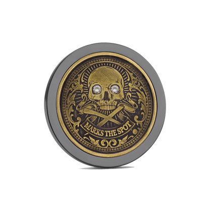 The Omen Classic Antique Golf Ball Marker — hero view showcasing brilliant-cut diamond setting