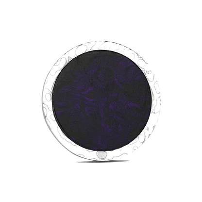 The Voodoo Golf Ball Marker — hero view showcasing woven carbon fiber pattern