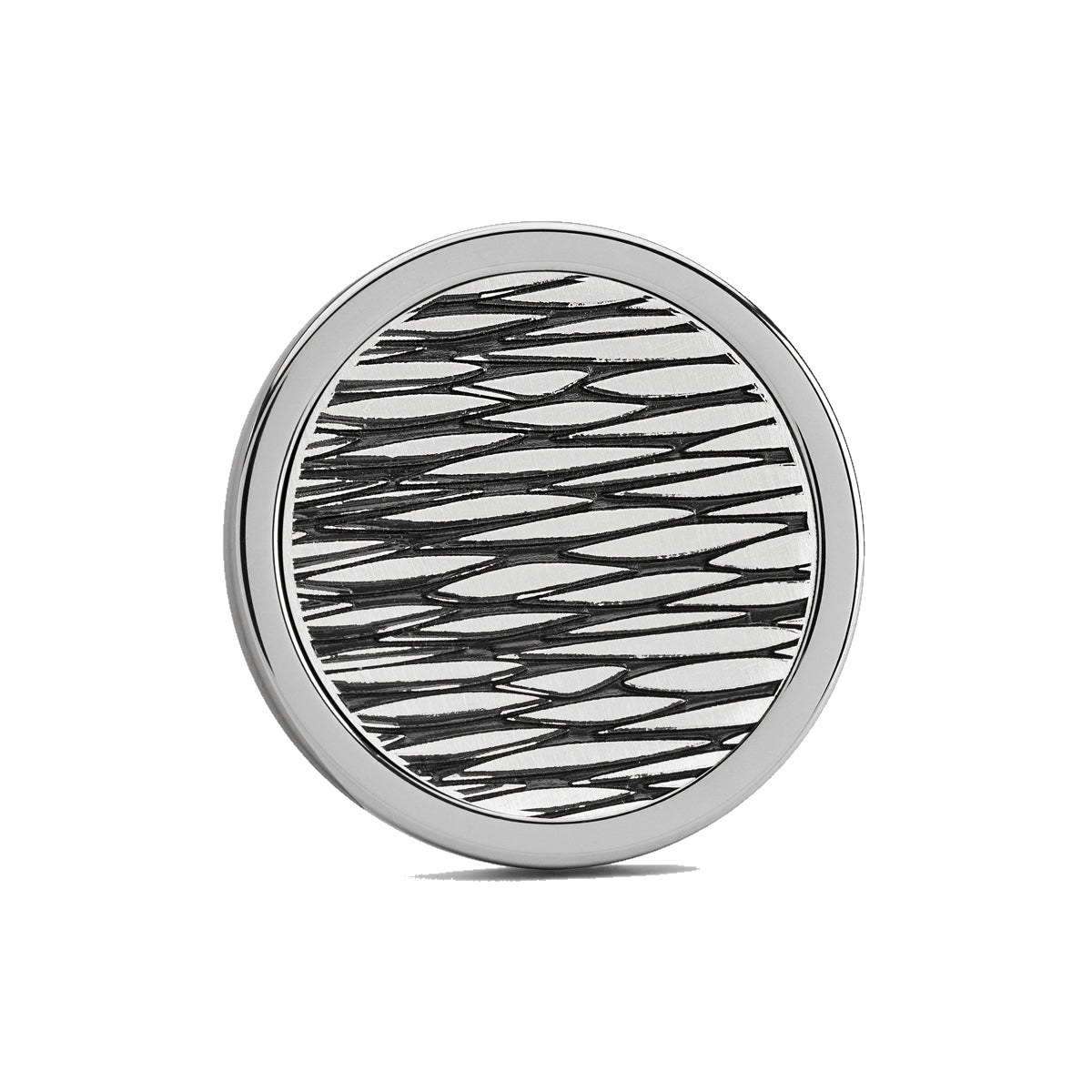 The Stealth Golf Ball Marker — hero view showcasing polished silver finish