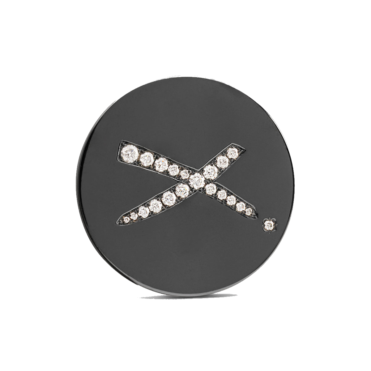 The Majesty Golf Ball Marker — hero view showcasing brilliant-cut diamond setting