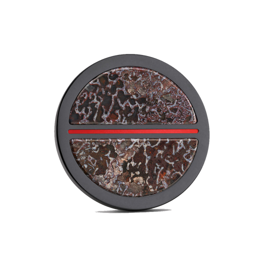 The Jurassic Golf Ball Marker — hero view showcasing fossilized cell structure