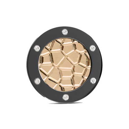 The Vault of Six Golf Ball Marker — hero view showcasing brilliant-cut diamond setting