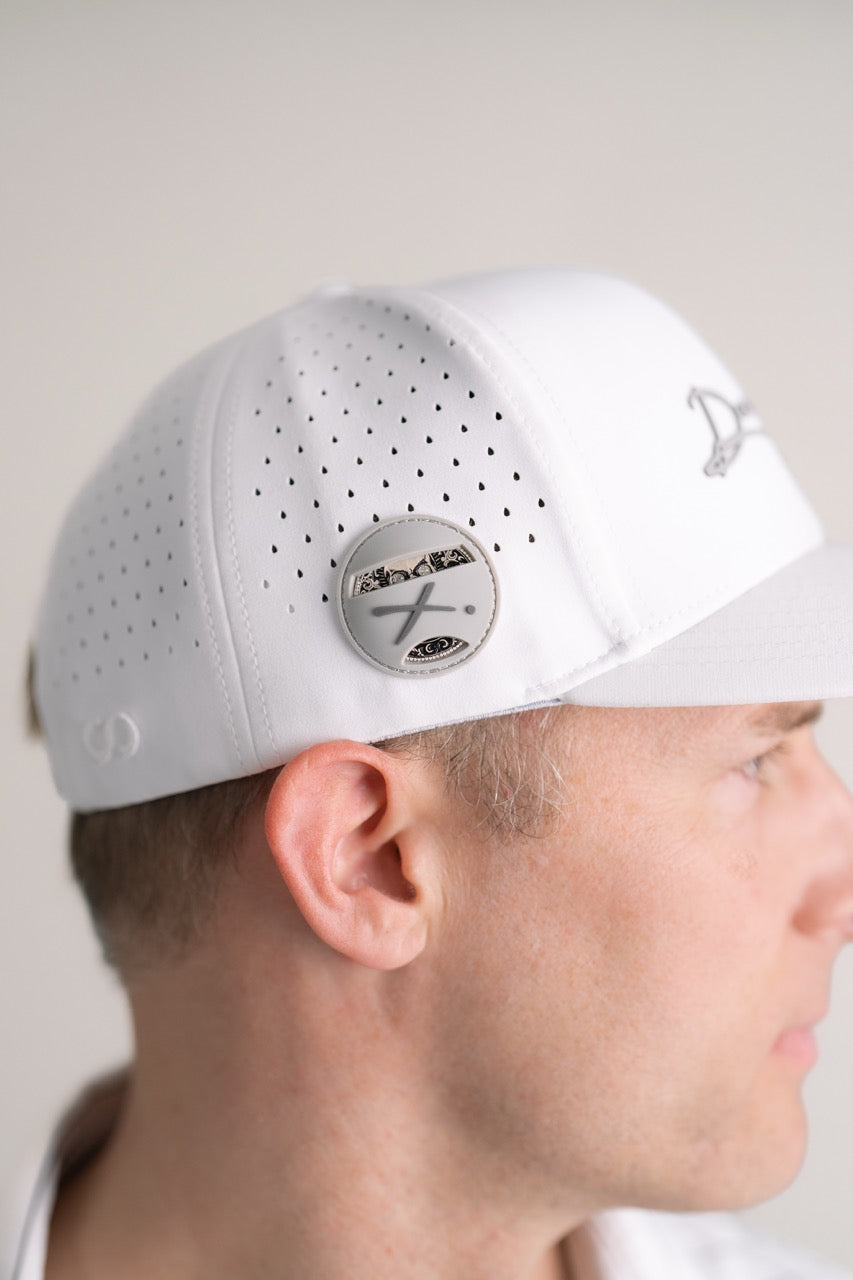 White Doubloon Golf Hat