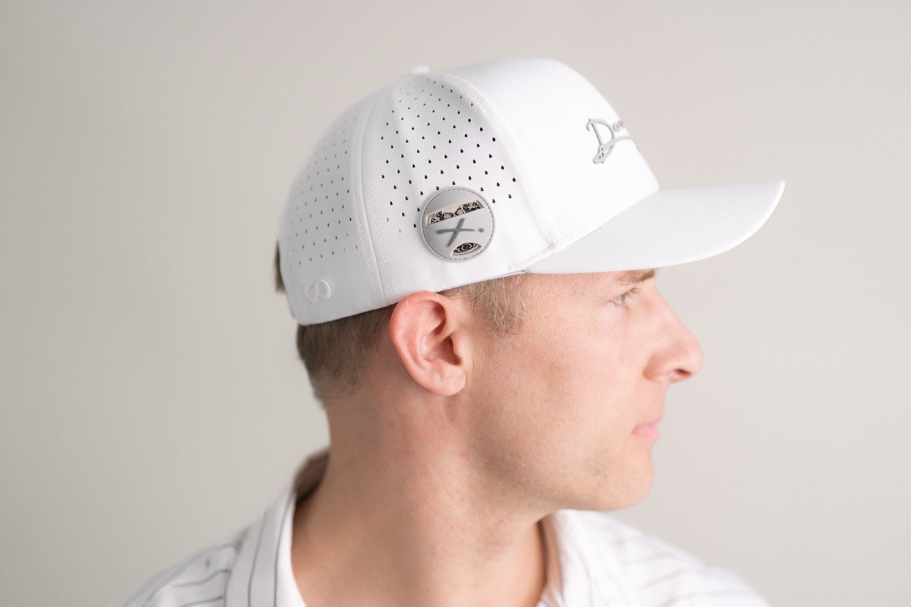White Doubloon Golf Hat