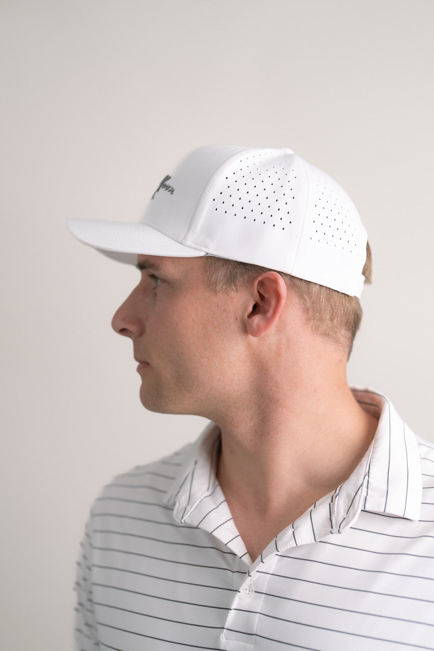 White Doubloon Golf Hat Golf Ball Marker — professional photograph showing premium finish