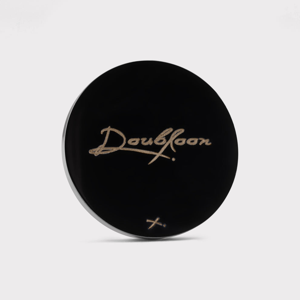 Black Titanium Doubloon golf ball marker