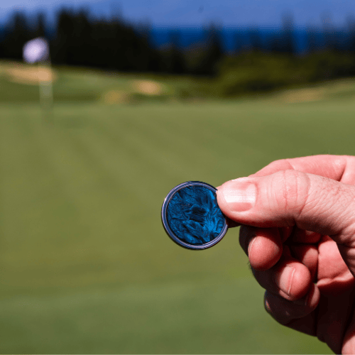 The Phantom - Blue Carbon Fiber on the fairway