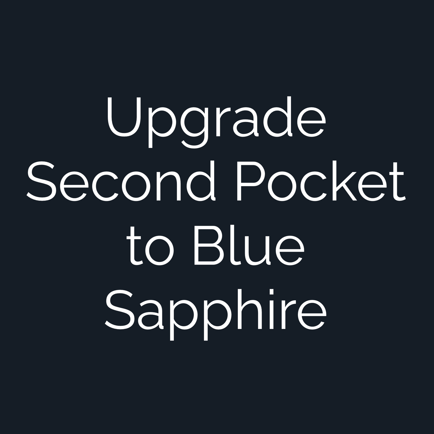 Upgrade Custom Golf Ball Marker Second Pocket to Blue Sapphire
