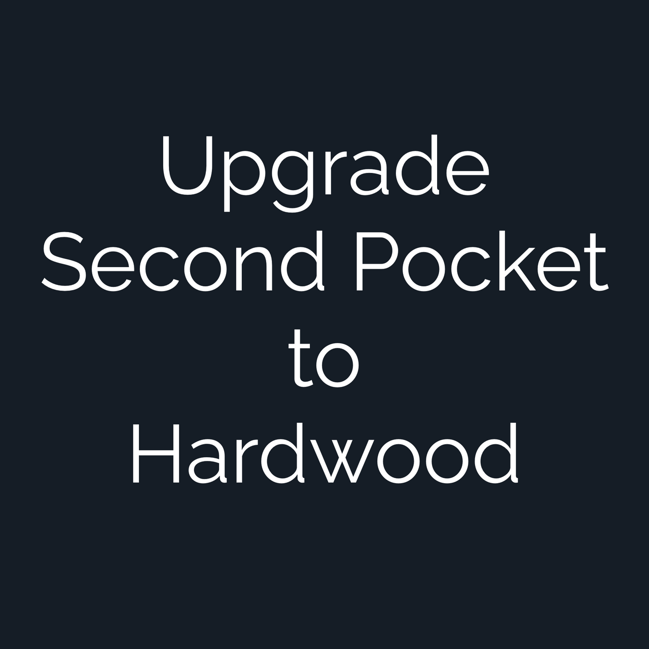 Upgrade Custom Golf Ball Marker Second Pocket to Hardwood