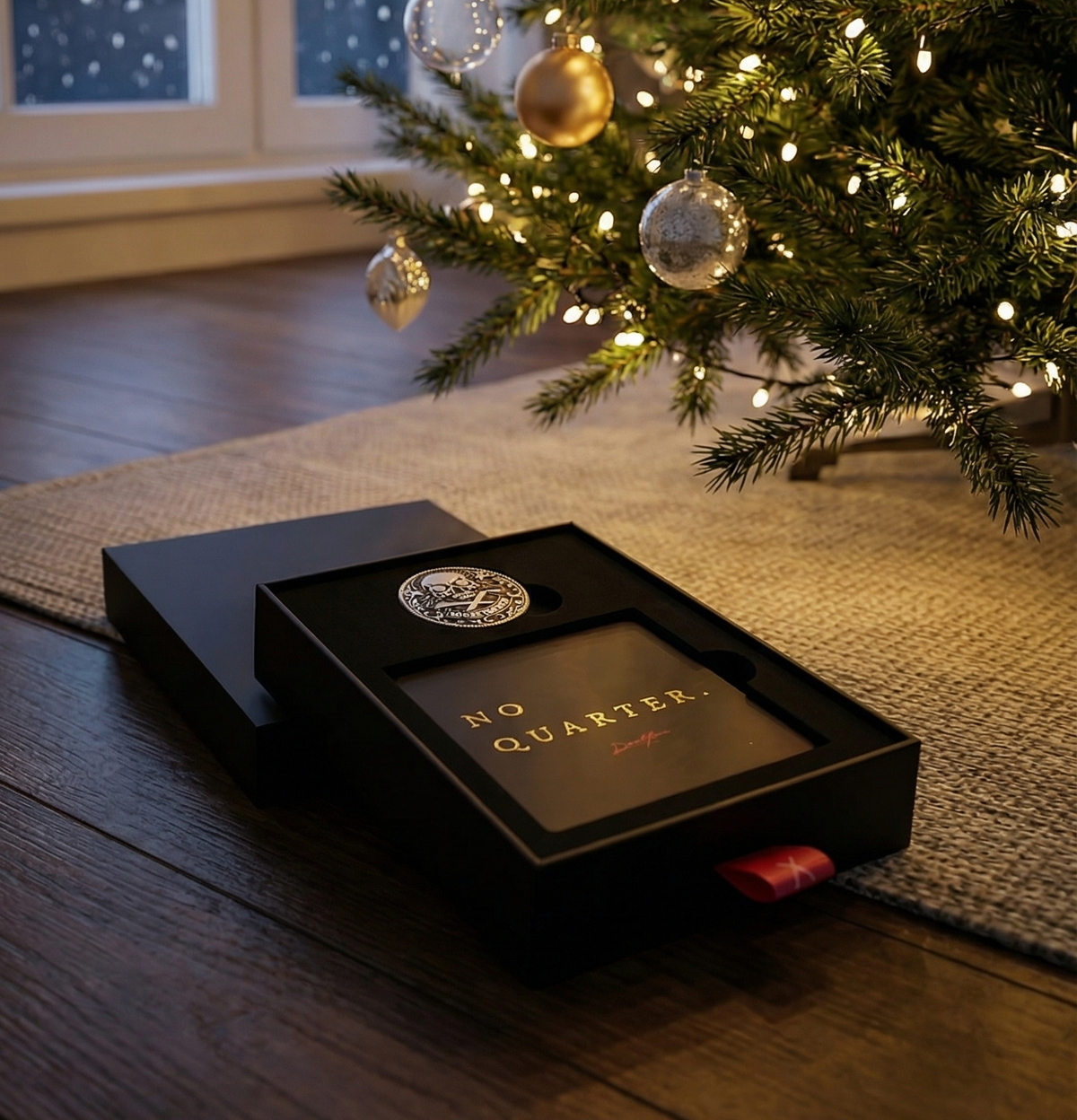 Silver Omen ball marker with diamonds