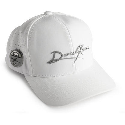 White Doubloon Golf Hat Golf Ball Marker — hero view showcasing craftsmanship detail