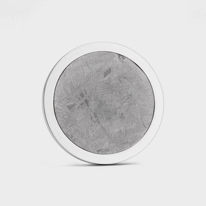 Luxury golf ball marker set in Titanium with Meteorite