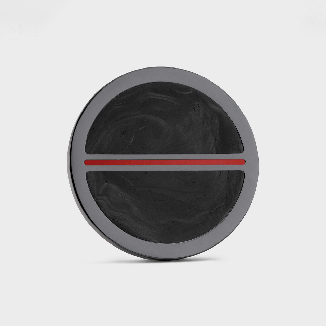 Luxury golf ball marker set in Black Titanium with Carbon Fiber